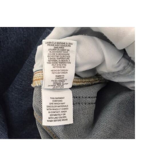 Free People Jeans Womens Size W 27R Wide Leg Flare Raw Hem Mid Rise Medium Wash - Picture 13 of 13